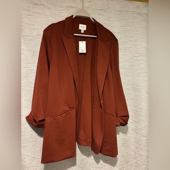 Nine West | Jackets & Coats | 345 Nine West Closureless Womens Rust ...